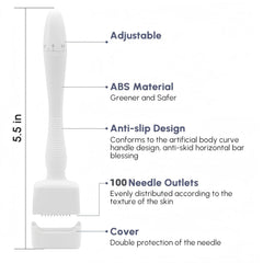 Adjustable Stamping Derma Roller Kit for Microneedling & Skin Rejuvenation