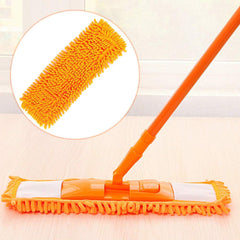 Microfiber Flat Mop with Steel Handle for Easy Floor Cleaning
