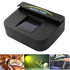 Solar Sun Power Car Ventilator - Auto Cool Fan for Windows and Radiator