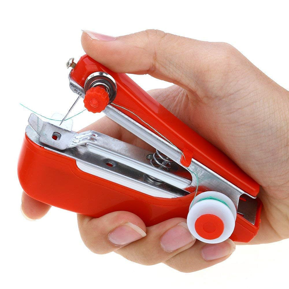 Mini Portable Handheld Sewing Machine with Light for Quick Repairs