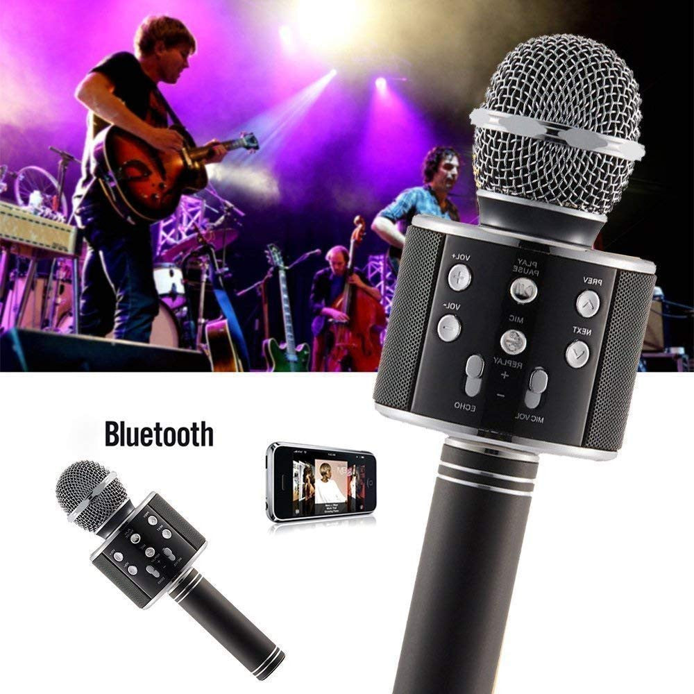 Wireless Bluetooth Round Microphone for Karaoke and Events