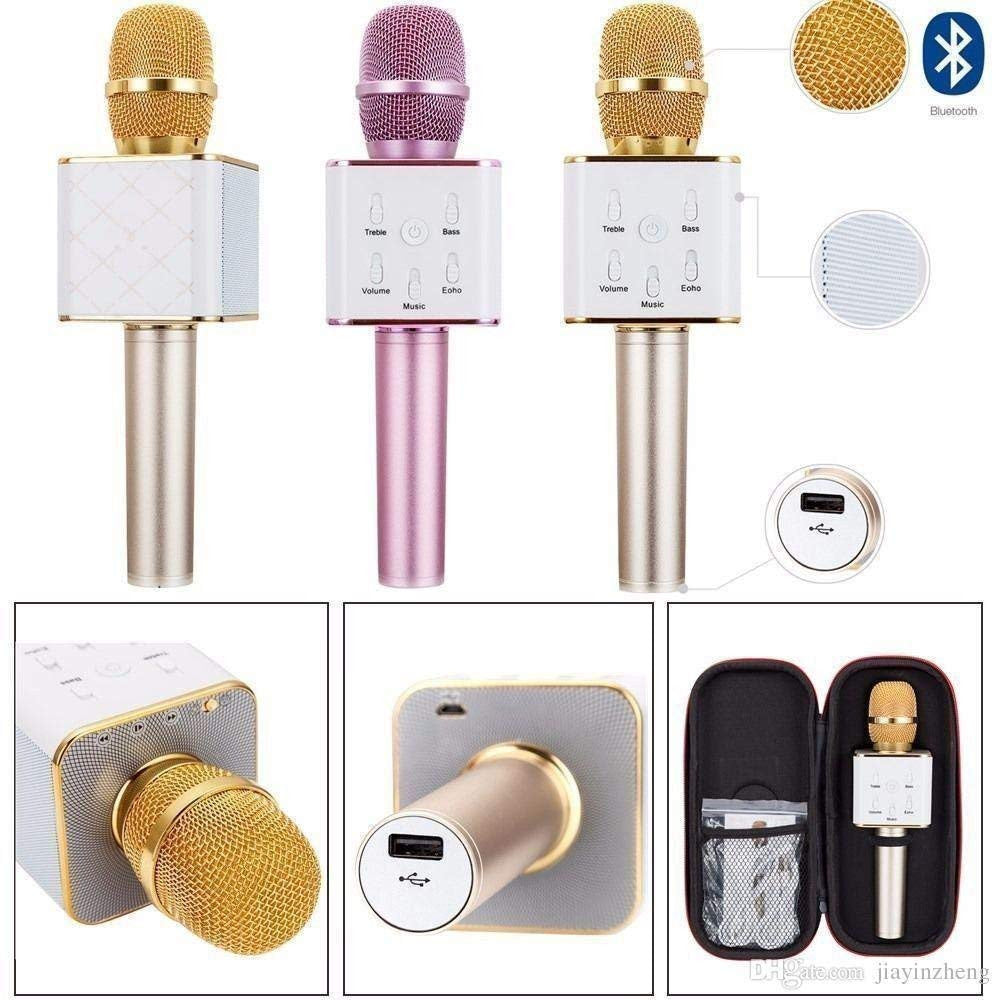 Q7 Microphone Wireless Karaoke Mic for Tablets, Smartphones & Bluetooth Speakers