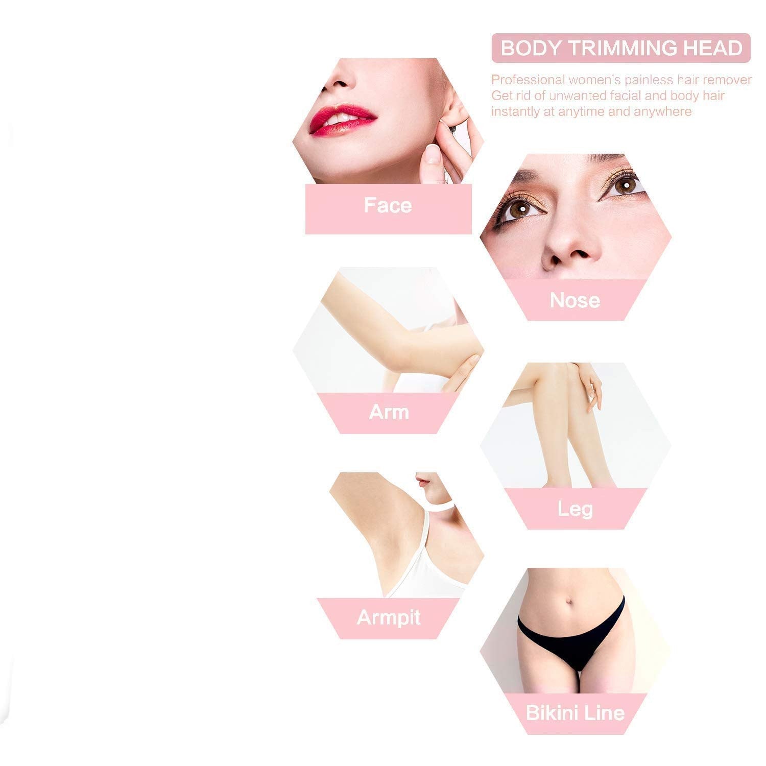 Flawless Women's Portable Electric Eyebrow & Facial Hair Remover