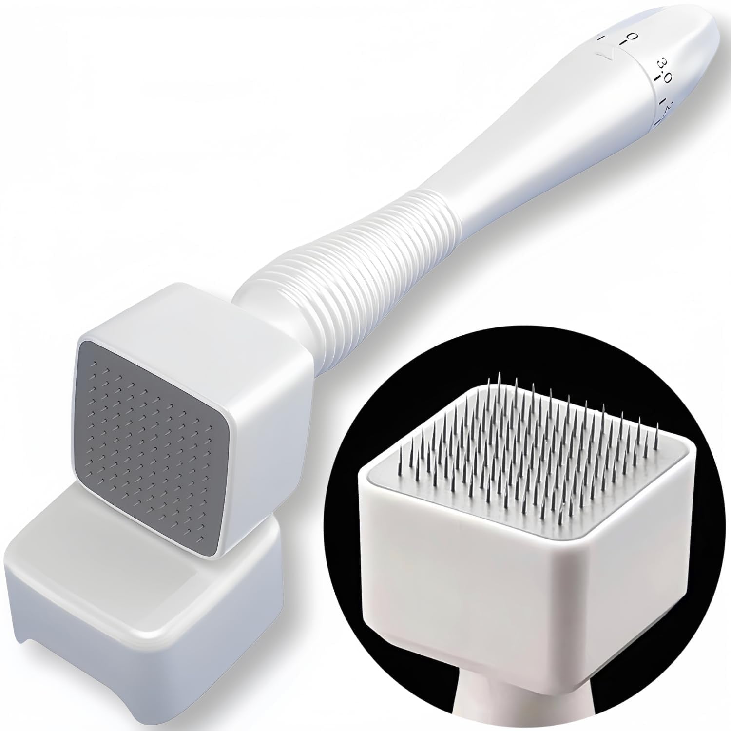 Adjustable Stamping Derma Roller Kit for Microneedling & Skin Rejuvenation