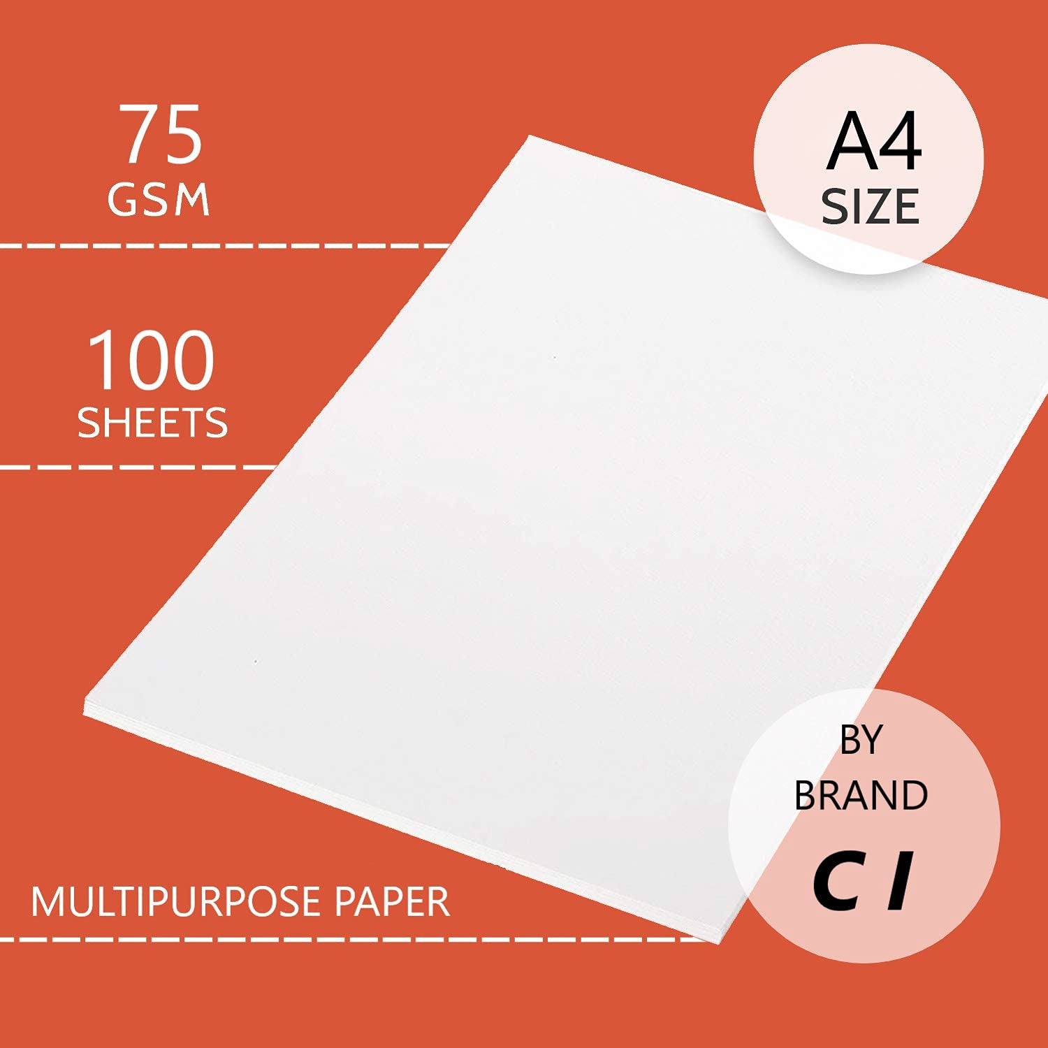 A4 70GSM White Paper Bunch, 500 Pages for Office & School Use