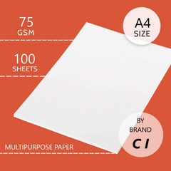 A4 70GSM White Paper Bunch, 500 Pages for Office & School Use