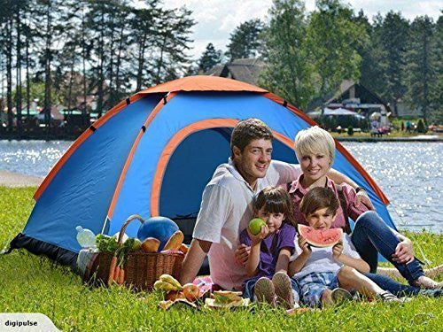 Heavy-Duty Waterproof Family Camping Tent for 6-8 People