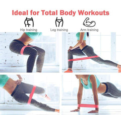 5-Piece Exercise Band Set for Squats & Workouts - Home & Therapy