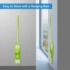 Microfiber Flat Mop with Steel Handle for Easy Floor Cleaning