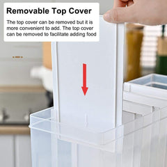 6-Compartment Wall Mount Food Storage Container with Sealing Lid