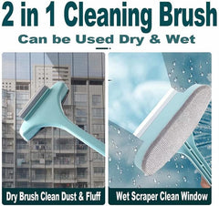 2-in-1 Multi-Function Window & Screen Cleaning Brush with Extendable Handle