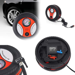 Portable 12V Electric Air Compressor Pump for Car, Bike & Inflatable Items