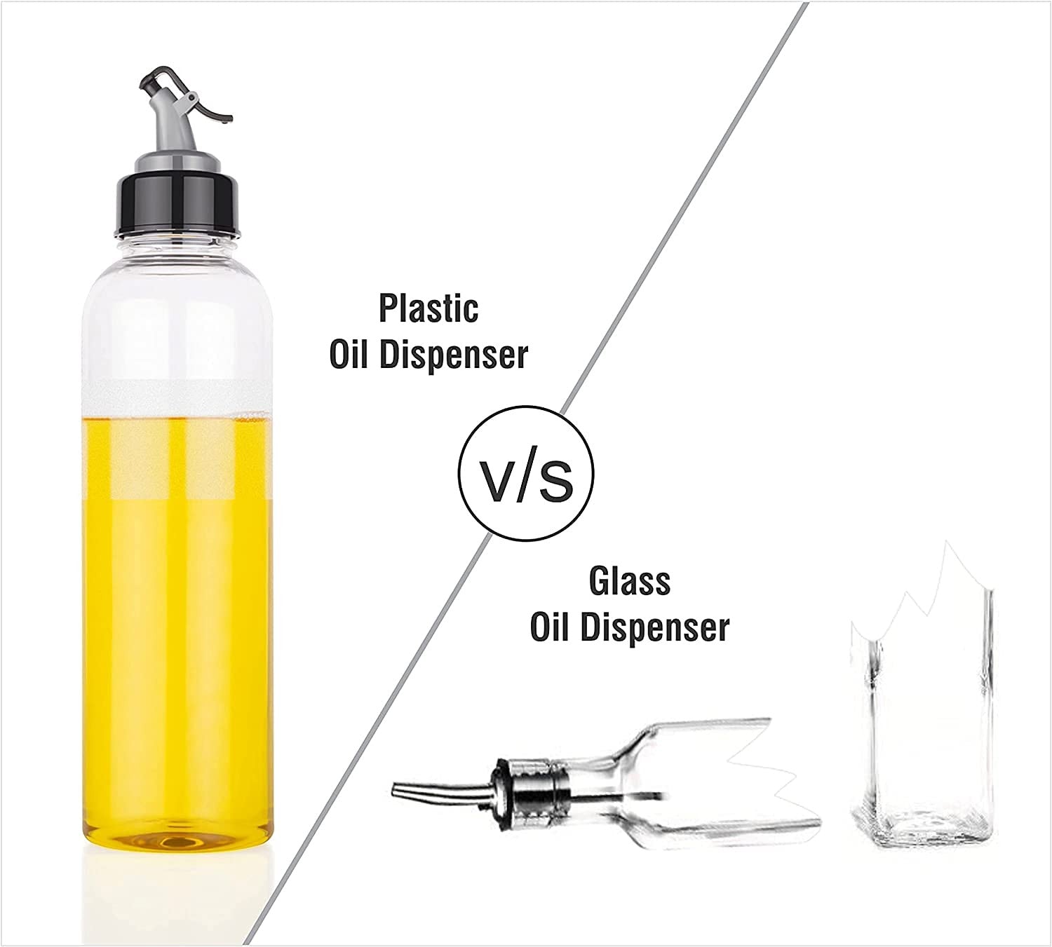 1000ml PVC Oil Dispenser Bottle with Oil Port