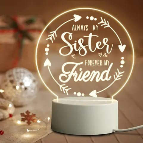 3D Acrylic Message Board with Light, Pen, Night Lamp, Rewritable