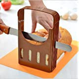 Foldable Adjustable Bread Slicer Cutter for Toast, Bagel & Loaf