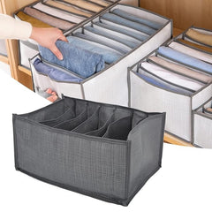 6-Compartment Wardrobe Clothes Organizer Storage Box