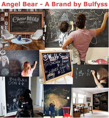 Removable Black Board Wall Sticker with Chalks for Home & Office