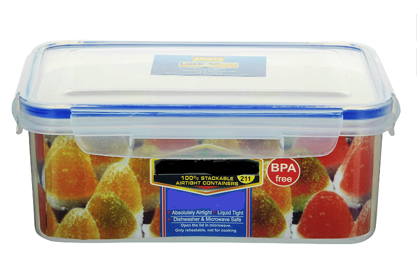 Airtight Plastic Food Container Set - 1 Pc
