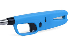 Refillable Gun-Shaped Gas Lighter with Adjustable Flame and Safety Lock