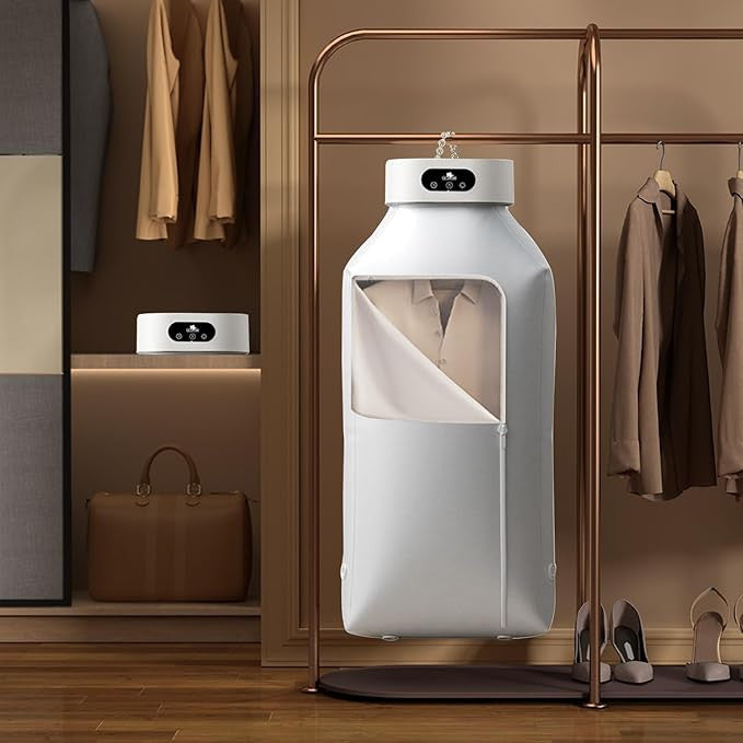 Portable Electric Laundry Dryer with Timer, Foldable & Compact