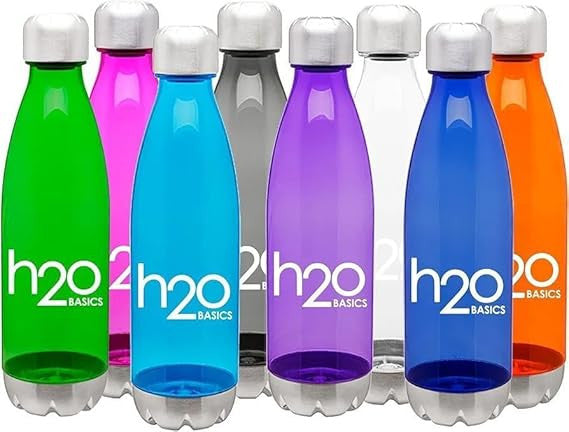 Colorful 25oz BPA-Free Steel & Plastic Sport Water Bottle