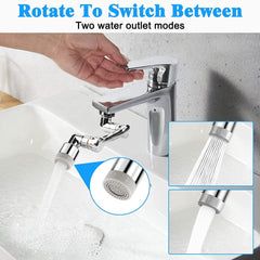 1080° Rotating Faucet Extender with Dual Water Modes for Kitchen & Bathroom