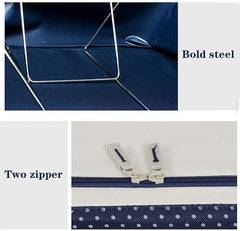 66L Foldable Steel Frame Storage Bag – Cloths, Bed Sheets & Organizer
