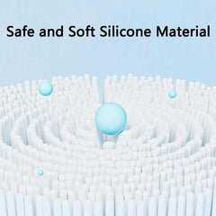 Three-Sided Baby Toothbrush with Silicone Soft Bristles for Kids