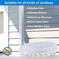 3M Silicone Door & Window Seal Strip, 45mm, Self-Adhesive, 3M
