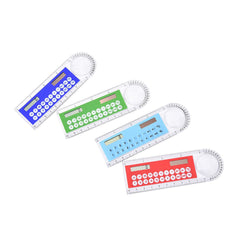 Mini Solar Calculator with 10cm Ruler and Transparent Screen