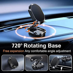 Magnetic 360° Rotating Car Phone Holder with Strong Suction