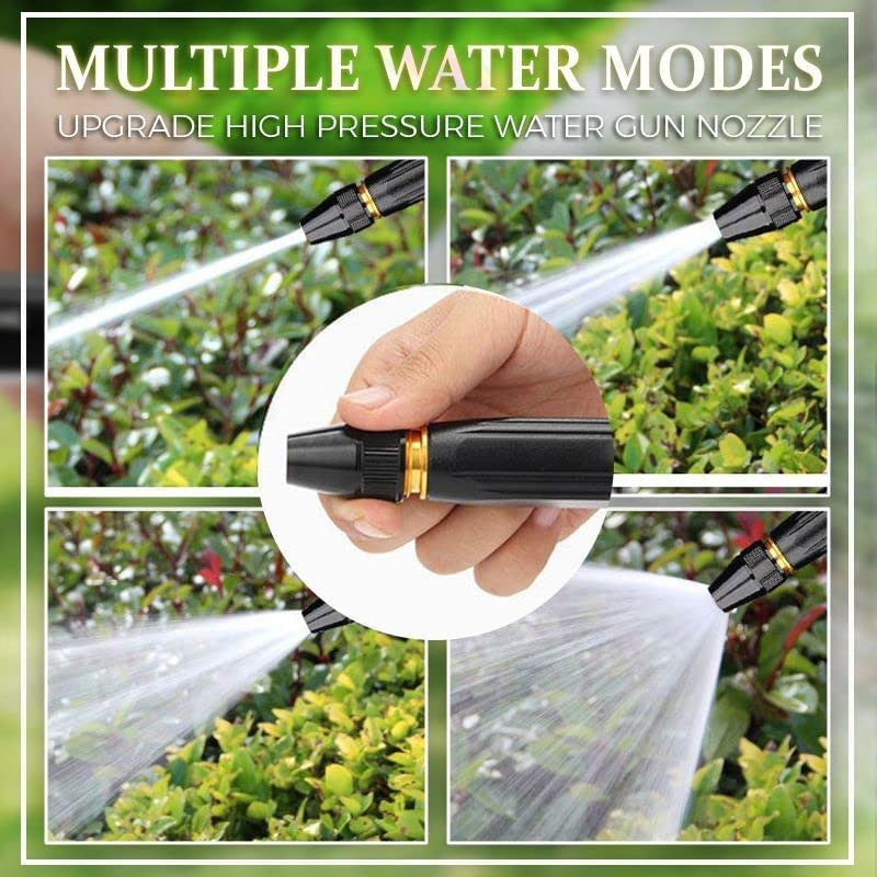 Black Spray Water Gun Kit with Brass Nozzle & Attachments