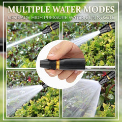 Black Spray Water Gun Kit with Brass Nozzle & Attachments