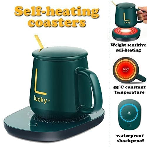 Auto Shut Off Coffee Mug Warmer - Personal Heated Cup Plate
