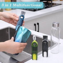 3-in-1 Multi-Function Cleaning Brush for Bottles, Cups & Grooves