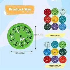 9-Piece Math Fidget Spinner Set for Educational Fun and Multiplication