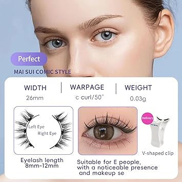 Magnetic Eyelashes with Applicator – Reusable Natural Look