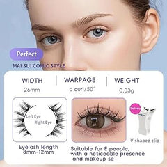 Magnetic Eyelashes with Applicator – Reusable Natural Look