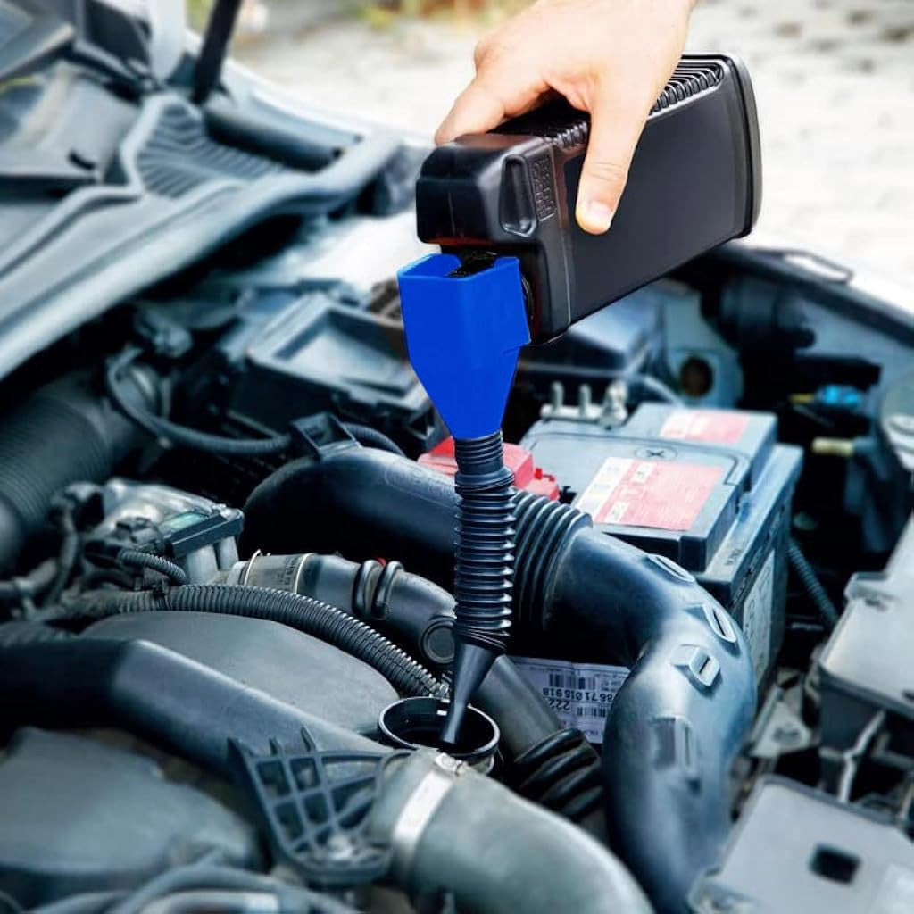 Universal Adjustable Fuel Transfer Funnel for Cars & Trucks