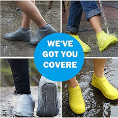 Stretchable Silicone Rain Shoe Cover (L Size) Reusable Waterproof Overshoe