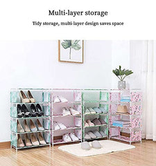 4-Layer Shoe Storage Rack Wall Bench Organizer Shelf Closet Stand