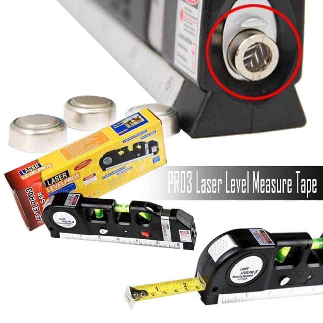 Multi-Purpose ABS Laser Level Line Tool Kit for Precise Alignment
