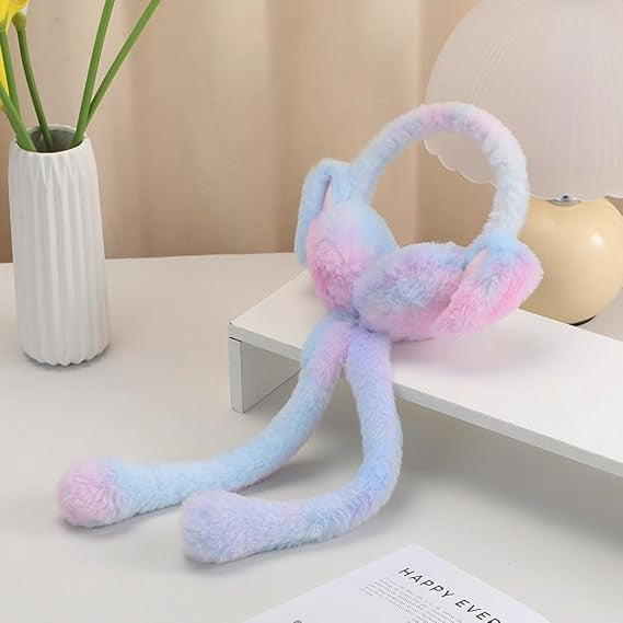 Cute Rabbit Ear Headband & Winter Ear Warmer for Kids & Adults