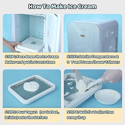 Ice Cream Roll Maker Tray - Easy Ice Cream Machine for Delicious Rolls
