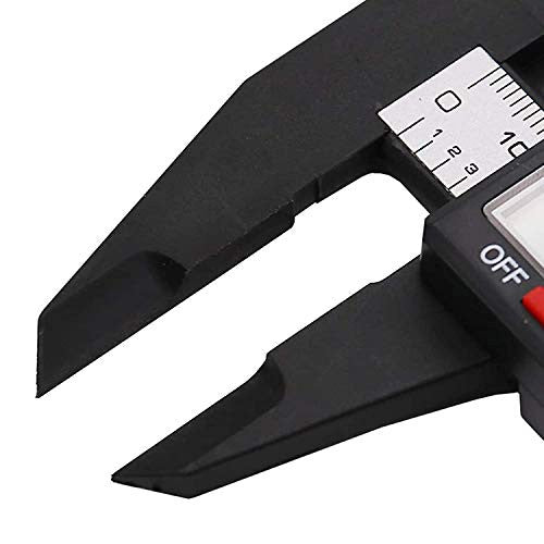Digital Carbon Fiber Caliper with LCD, Auto Off, 6 Inch