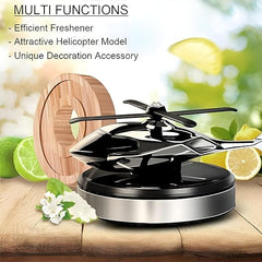 Helicopter Solar Car Freshener - Eco-Friendly Vehicle Fragrance