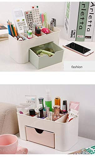 Mini Makeup Storage Box with Drawer for Cosmetics, Jewelry, and Brushes