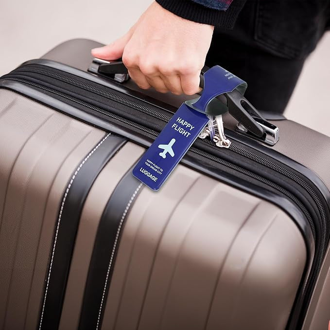 Silicone Travel ID Label & Luggage Tag - Durable & Easy to Spot