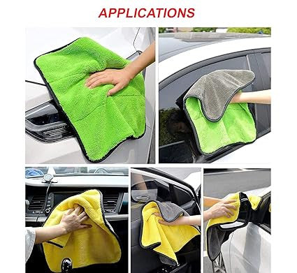 40x40 Microfiber Car Cleaning Towel - Ultra Absorbent & Soft