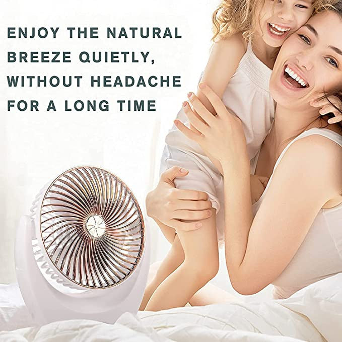 Portable Handheld & Desktop USB Rechargeable Fan with Adjustable Speed